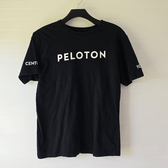 Peloton Black Milestone Tee Century 100 Unisex Small - Picture 1 of 5